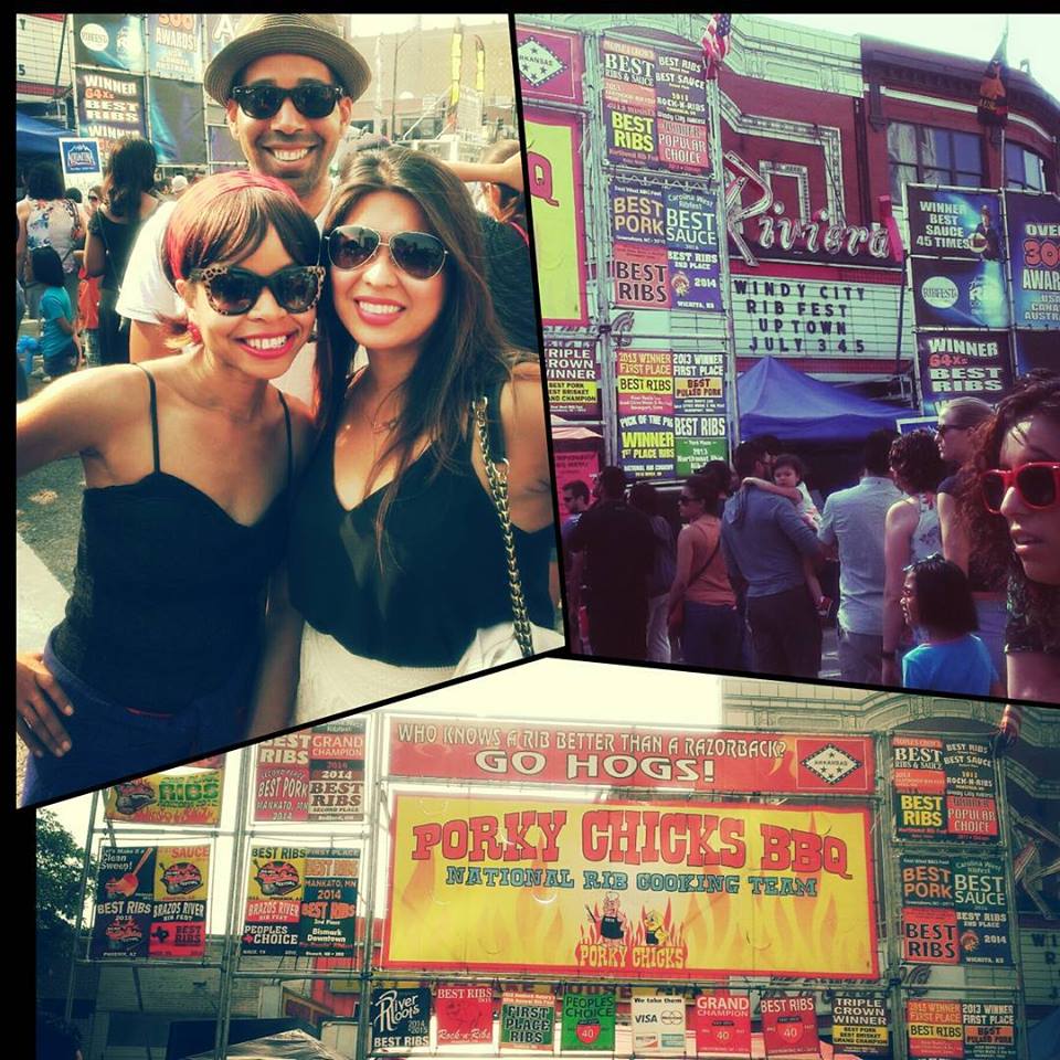 Angela Olive and Mr and Mrs Smith at Ribfest Uptown
