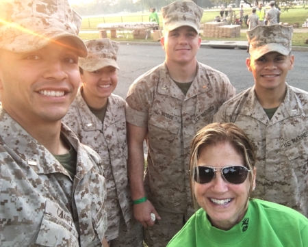 I used my opportunity as a volunteer with the Marines at the Marine Corps Marathon on October 30 to learn a few things about running a race. I also came away with a sense of well being, a welcome respite from election-related stress