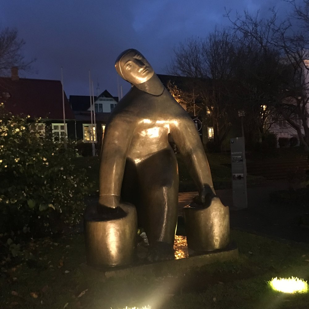   Water Carrier,  1936, by Reykjavik-born artist Ásmundur Sveinsson 