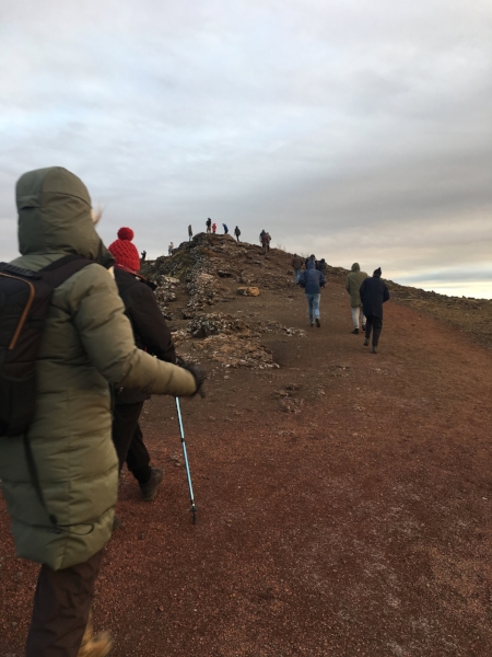  We came across people of all ages using high-tech trekking sticks. Nice.&nbsp;Kerið&nbsp;volcanic crater&nbsp; 