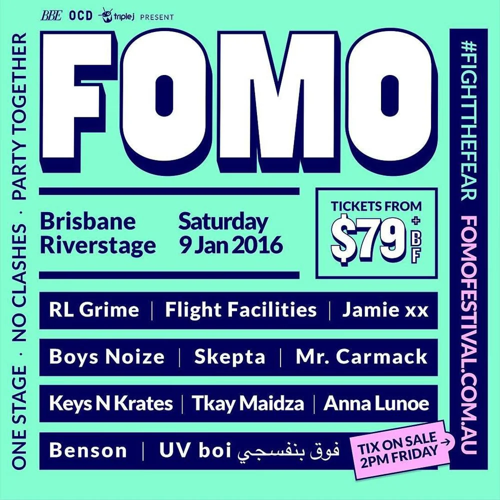 Mr. Carmack To Perform At The FOMO Festival, Brisbane, AUS (2016)