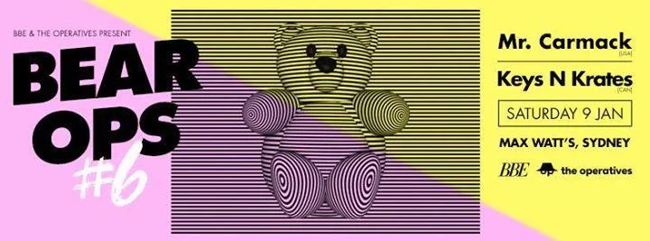 Mr. Carmack To Perform With Keys N Krates In Australia, Sydney (January 9th, 2016)