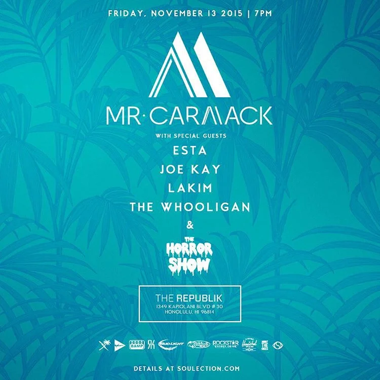 Mr. Carmack & Co. In Hawaii This Friday, Republik,