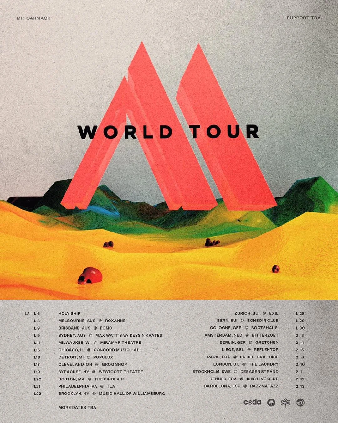 Mr. Carmack’s World Tour Dates