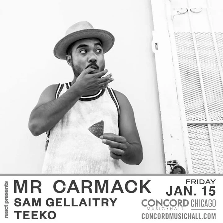 Mr. Carmack To Perform With Sam Gellaitry & Teeko On January 15th