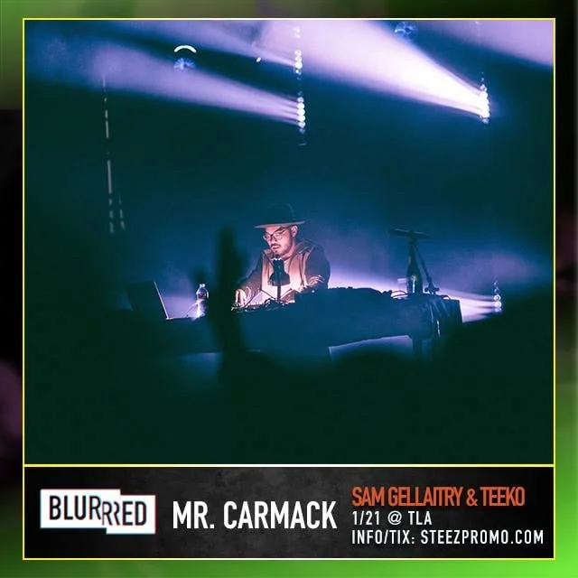 Mr. Carmack To Perform With Sam Gellaitry & Teeko In Philadelphia, PA On January 21st