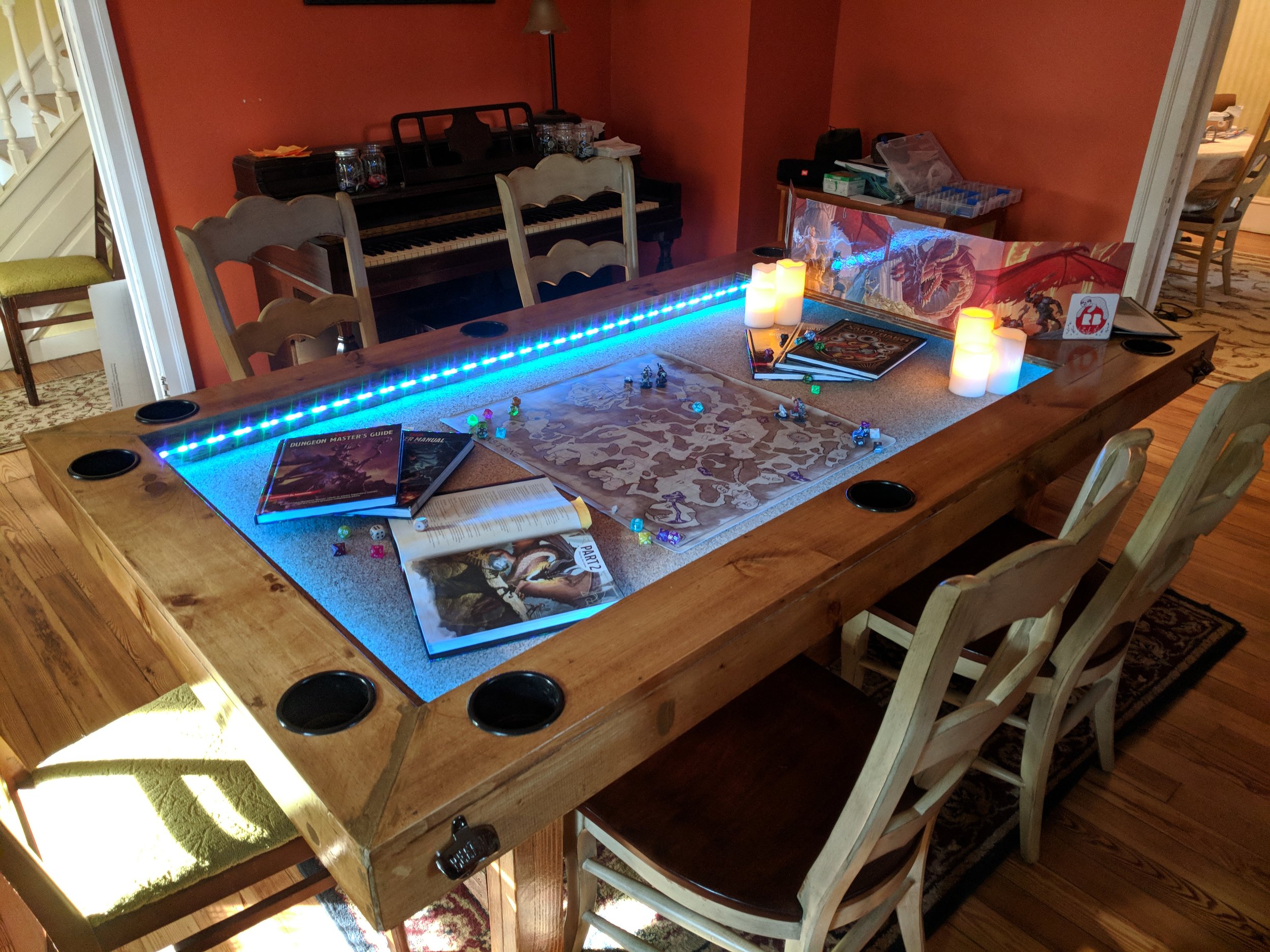 D&D Dining Room Gaming Table