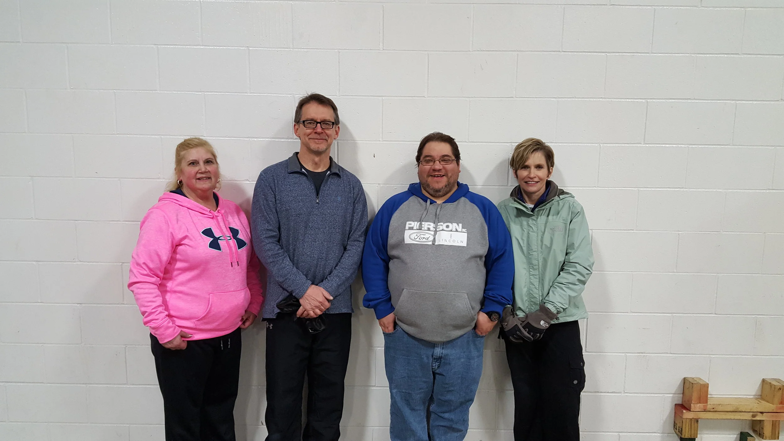 Congratulations to our 2016-17 Aberdeen Curling Club Wednesday night mixed league playdown champions team DYK (Left to right: Lead Robin Sahli Rau, Skip Joel Nitschke, Second, Chief, Third Kris Cutler)