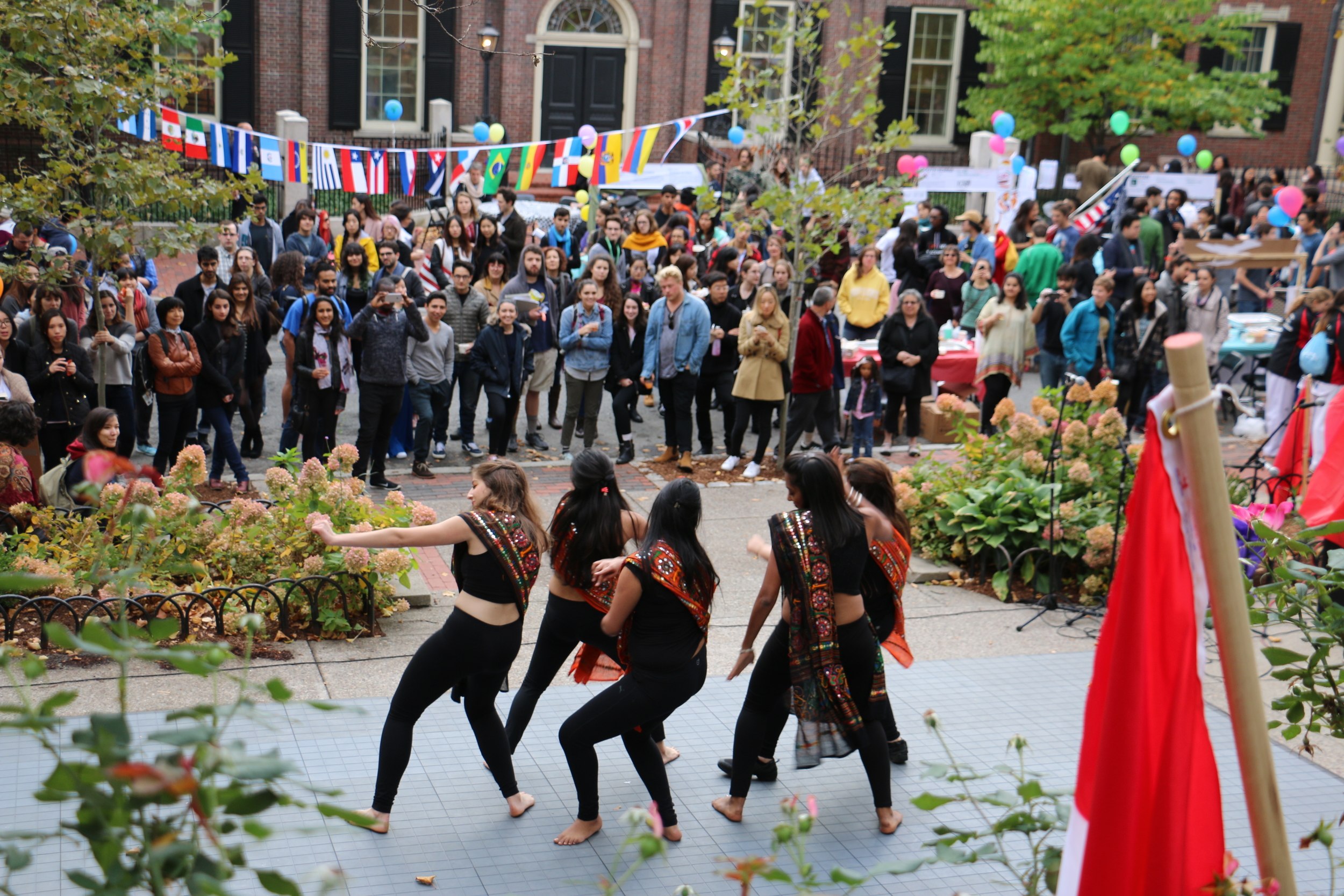 This photo features RISD's first self-choreographed dance team JALWA . Photocredit: Jennifer Mai