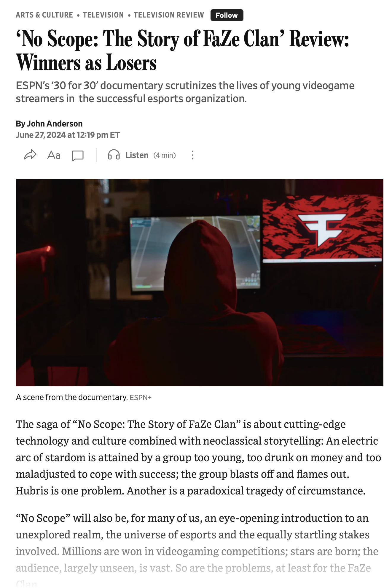 ‘No Scope: The Story of FaZe Clan’ Review: Winners as Losers