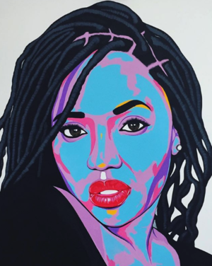 Women of Colour, 2018, painting by Benny Bing