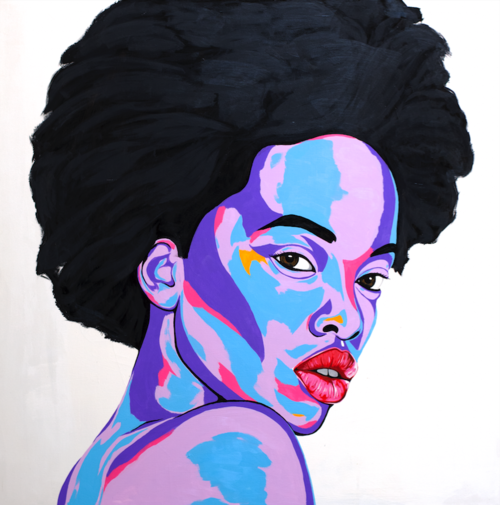 Women of Colour, 2018, painting by Benny Bing