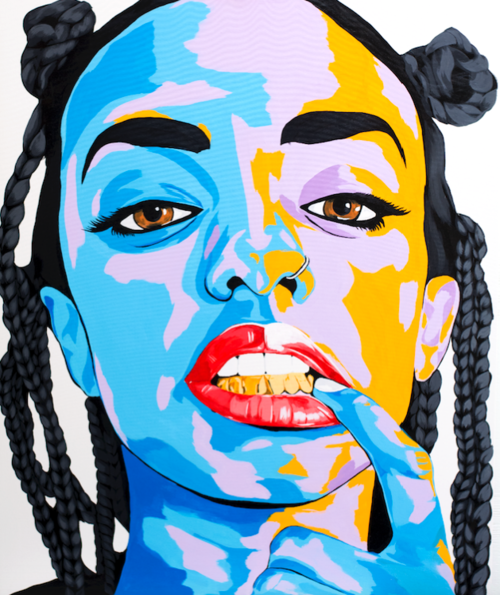 Women of Colour, 2018, painting by Benny Bing