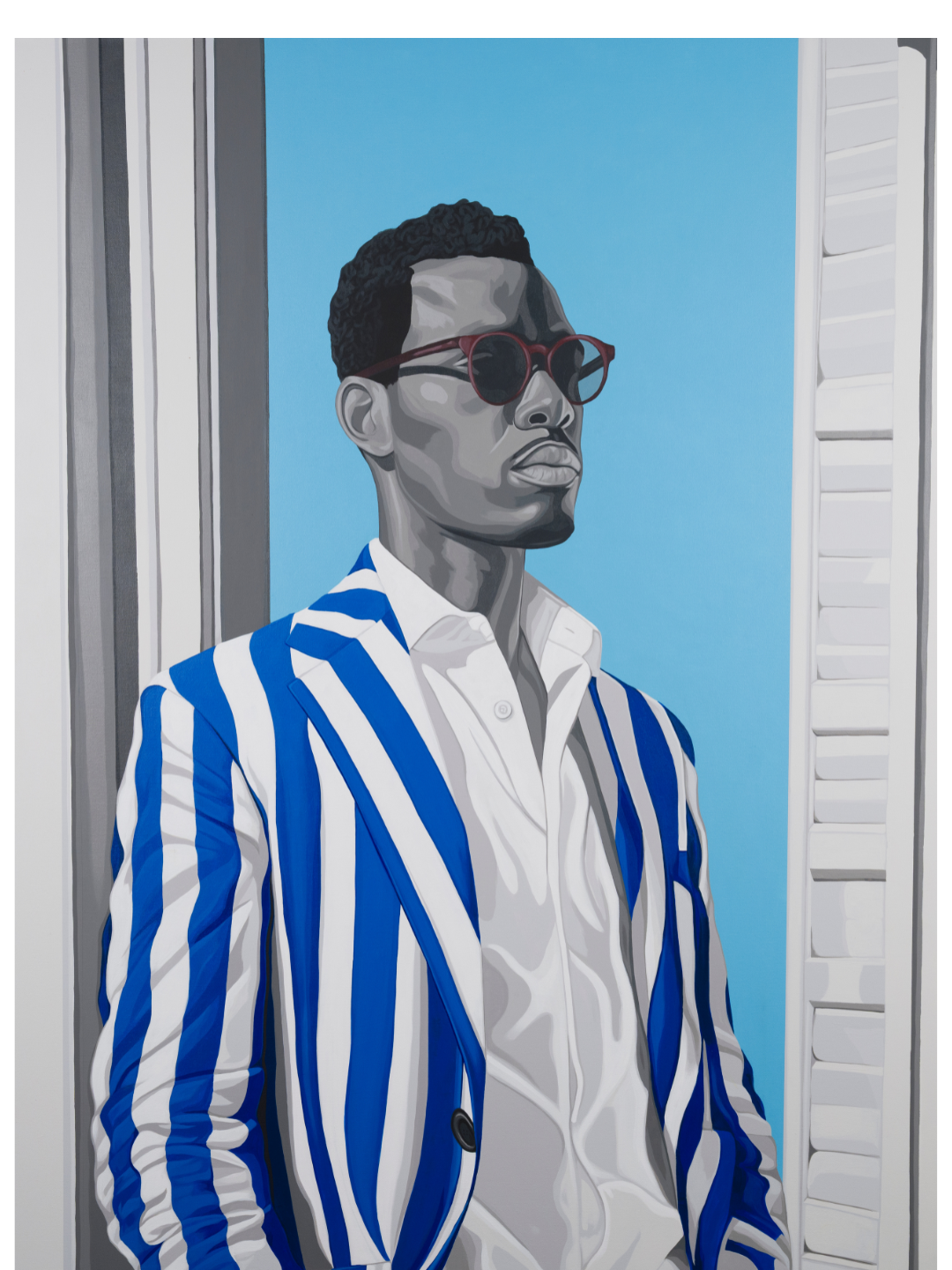 Morning Blue, 2025, painting by Benny Bing