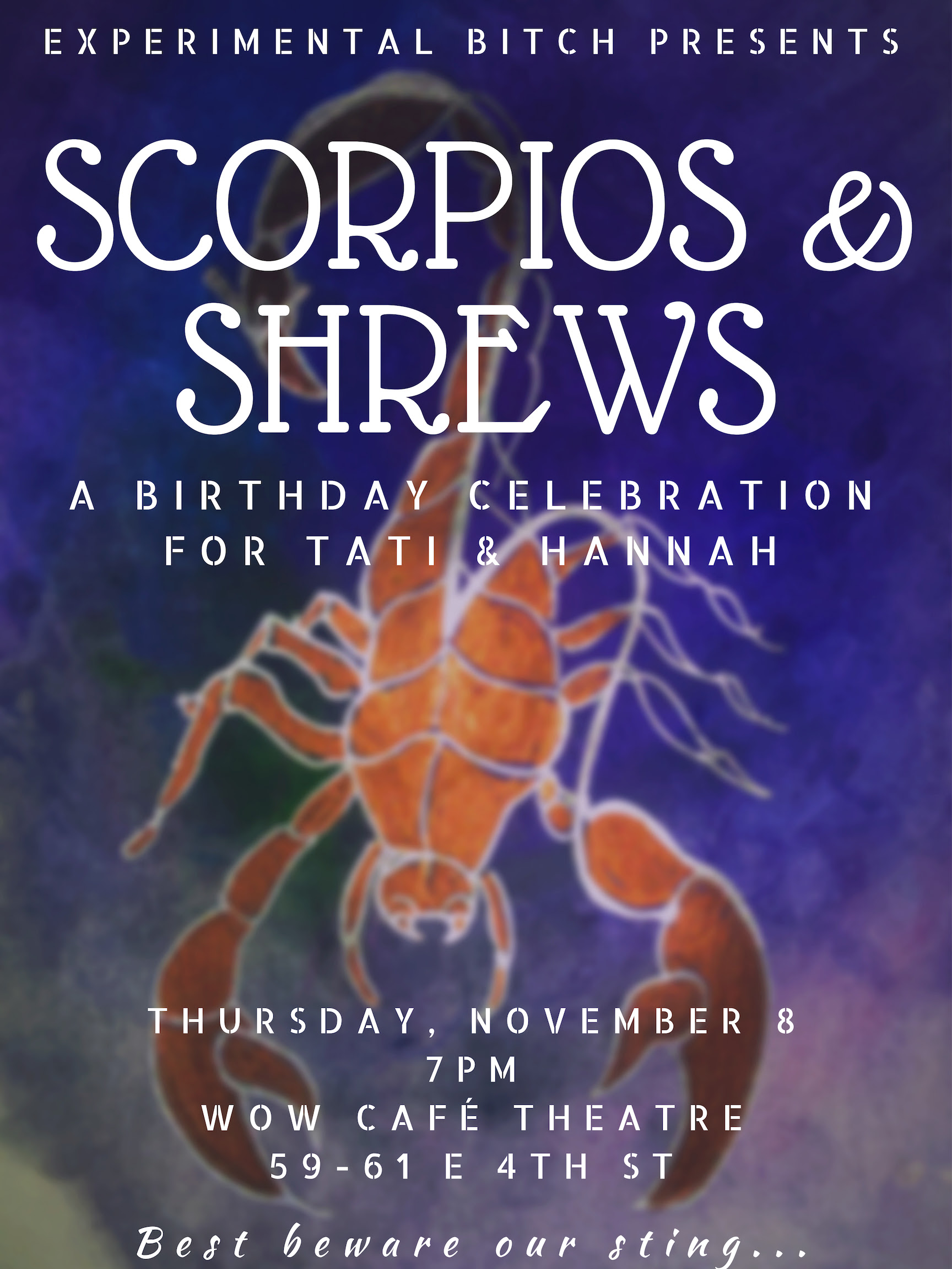 Scorpios &amp; Shrews