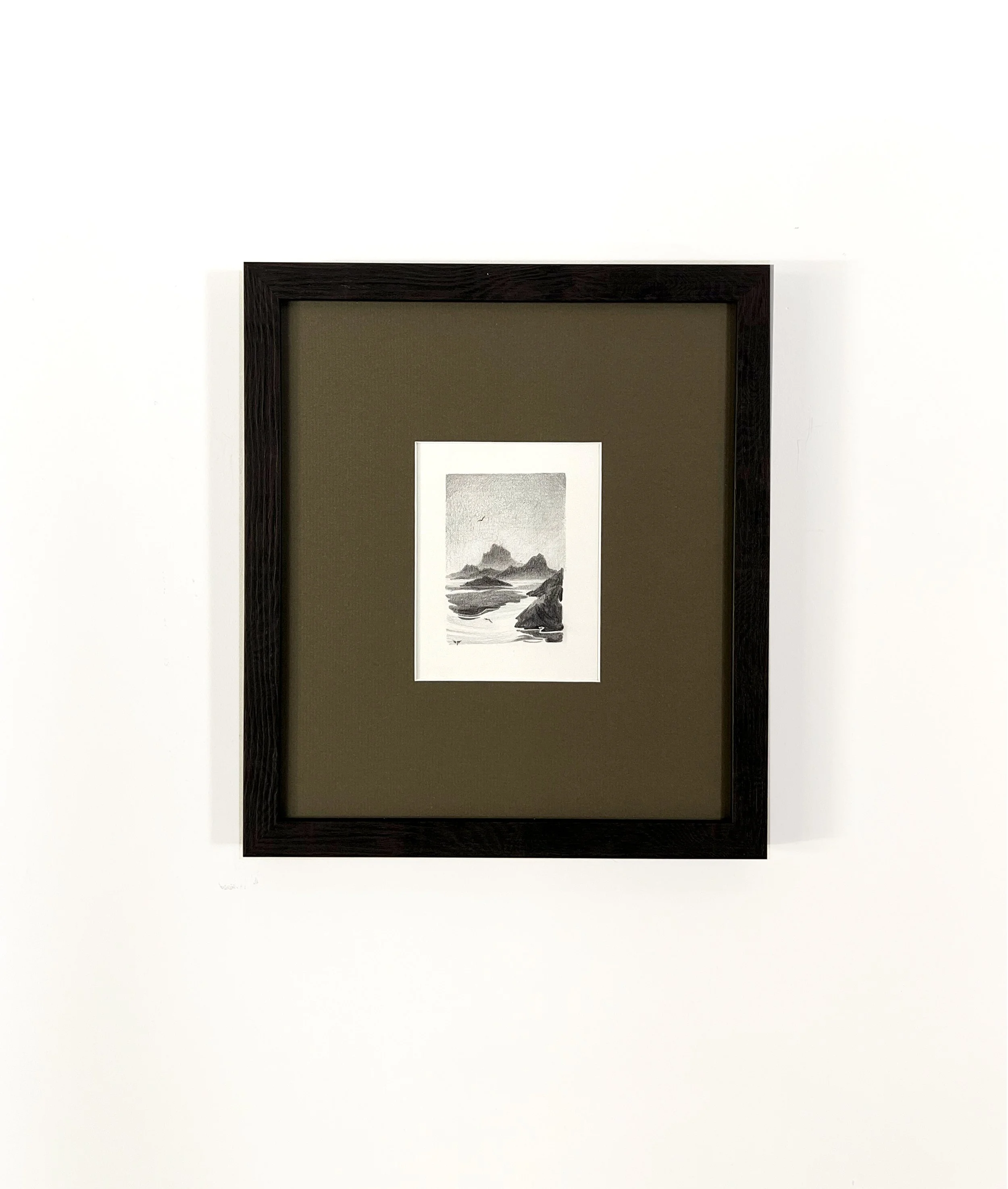 Tidepools / 2024
12 × 13.5 inch /Graphite on Paper / Framed