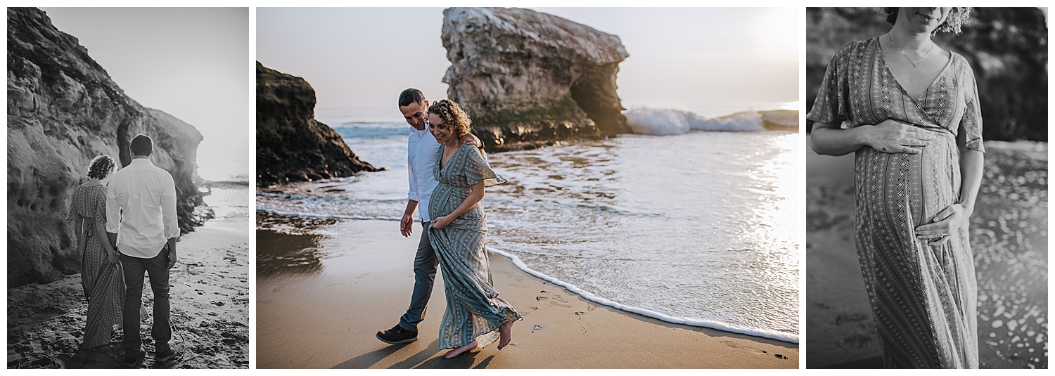 natural bridges beach maternity session