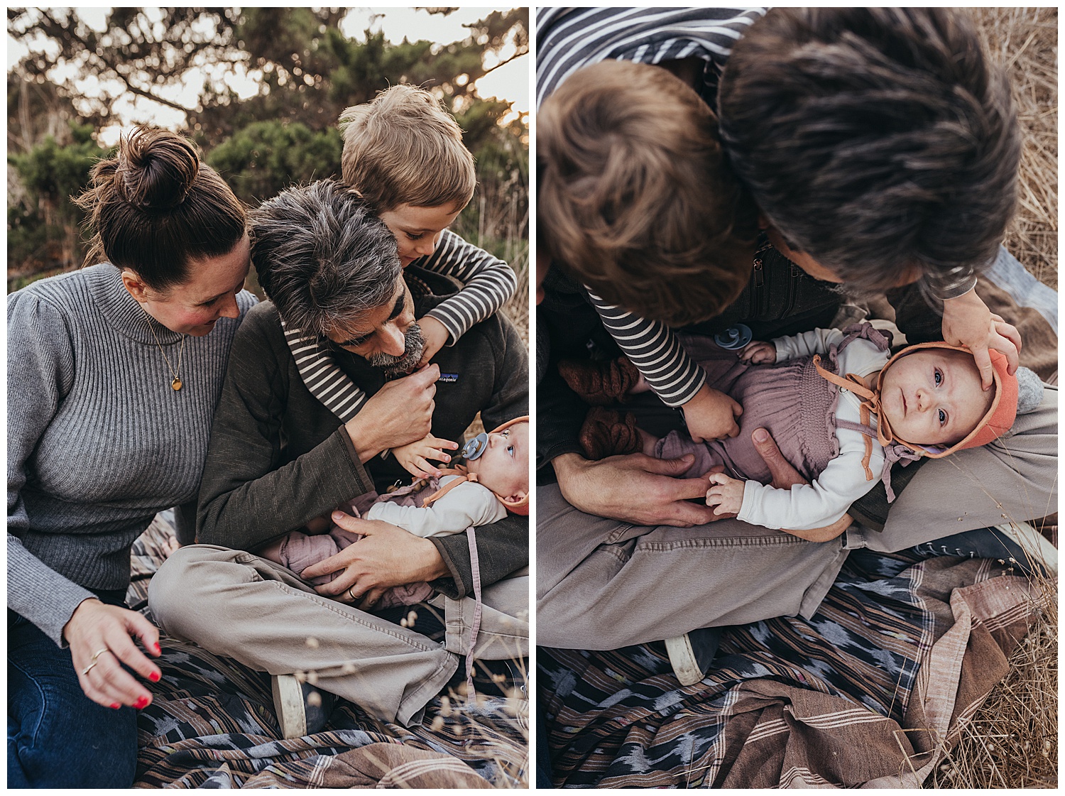 bohemian family photo shoot