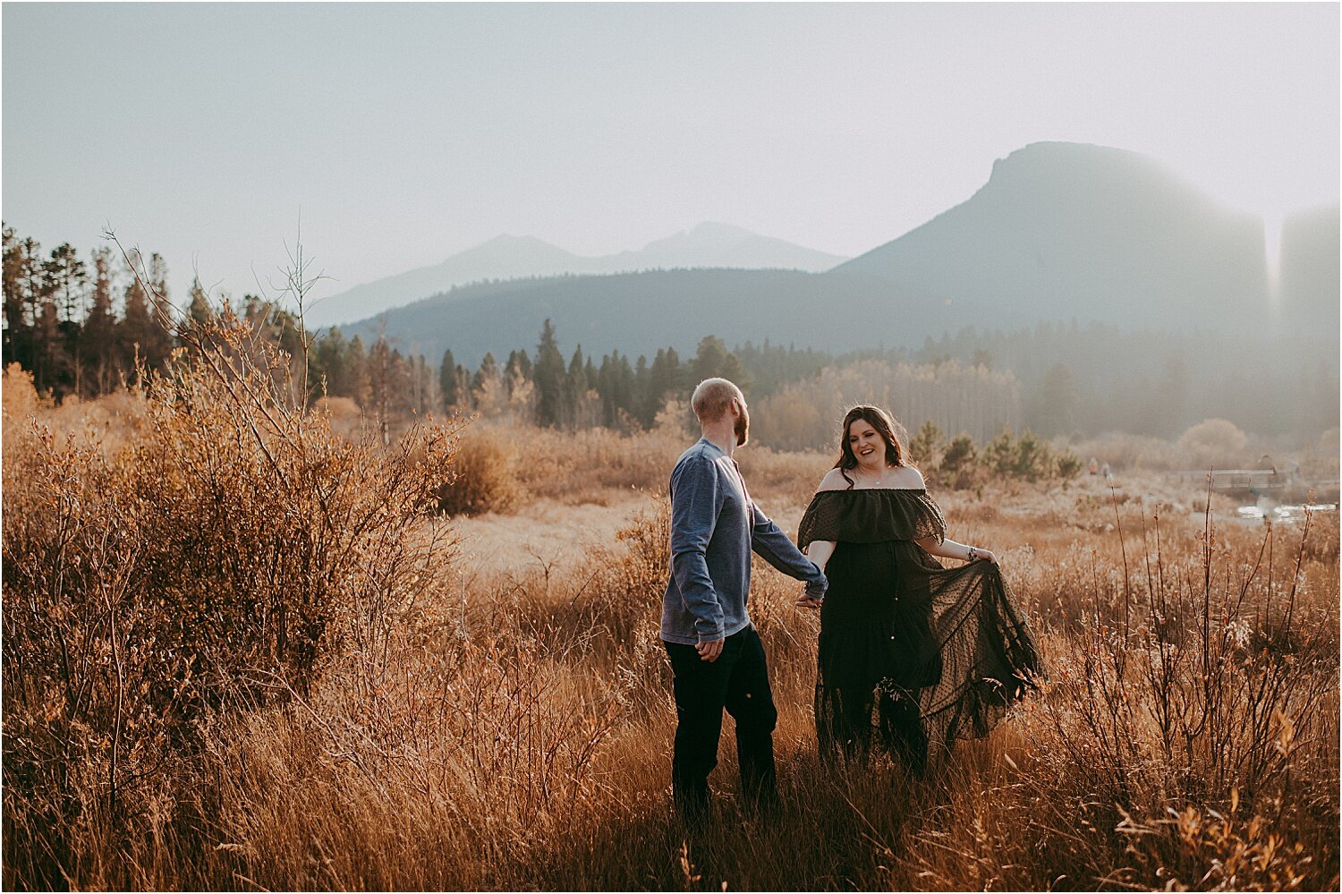 Estes Park Rocky Mountain National Park Maternity Photographs by Sunshine Lady Photography