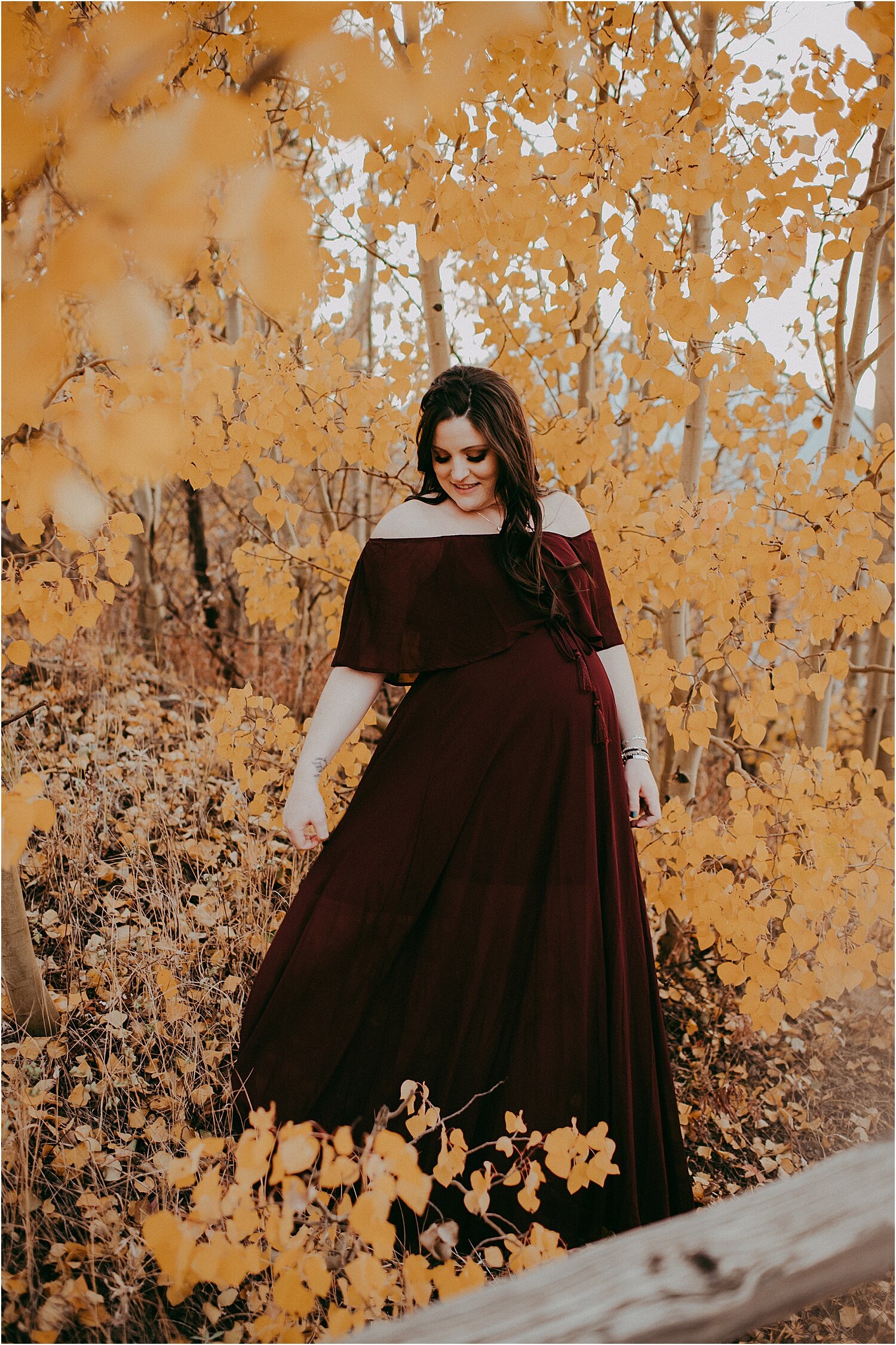 Rocky Mountain Fall Maternity Photographs by Sunshine Lady Photography