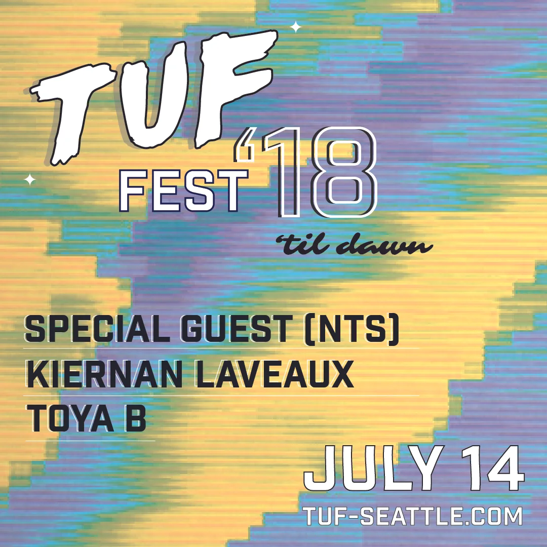 A separately-ticketed TUFFEST ‘Til Dawn party will take place after the daytime event, with a special DJ set by a secret guest from NTS Radio, Kiernan Laveaux , and Toya B. Kiernan Laveaux is one of the organizers behind IN TRAINING , Cleveland's queer electronic music night. She exists only to channel warmth and love to her friends and other transgender dancers through her DJ sets. Toya B is a member of TUF and Darqness, a queer and trans people of color arts collective. Her energetic sets traverse the realms of club music, R&B, trap, house, and the rhythms in between.