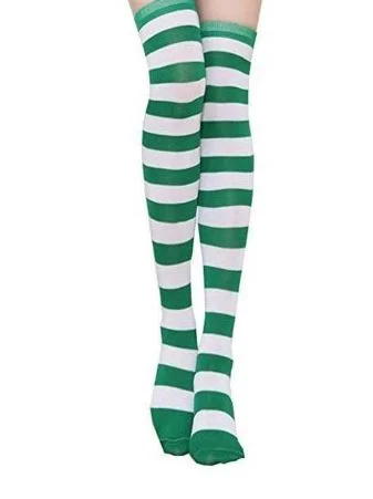 Elf Socks green & white.JPG