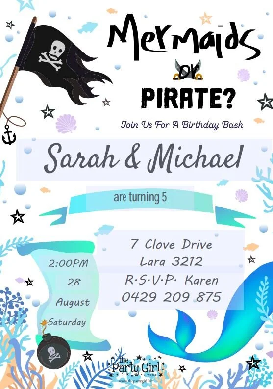 FREE Party Invites — The Party Girl World
