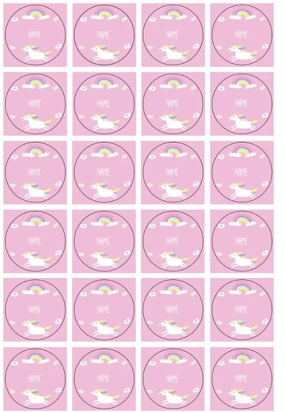 Printed-Custom-magical-unicorn-diy-Party-kids-parties-Treat-Bag-stickers-round-lolly.JPG