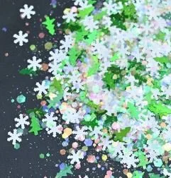 Green & Snowflakes.JPG