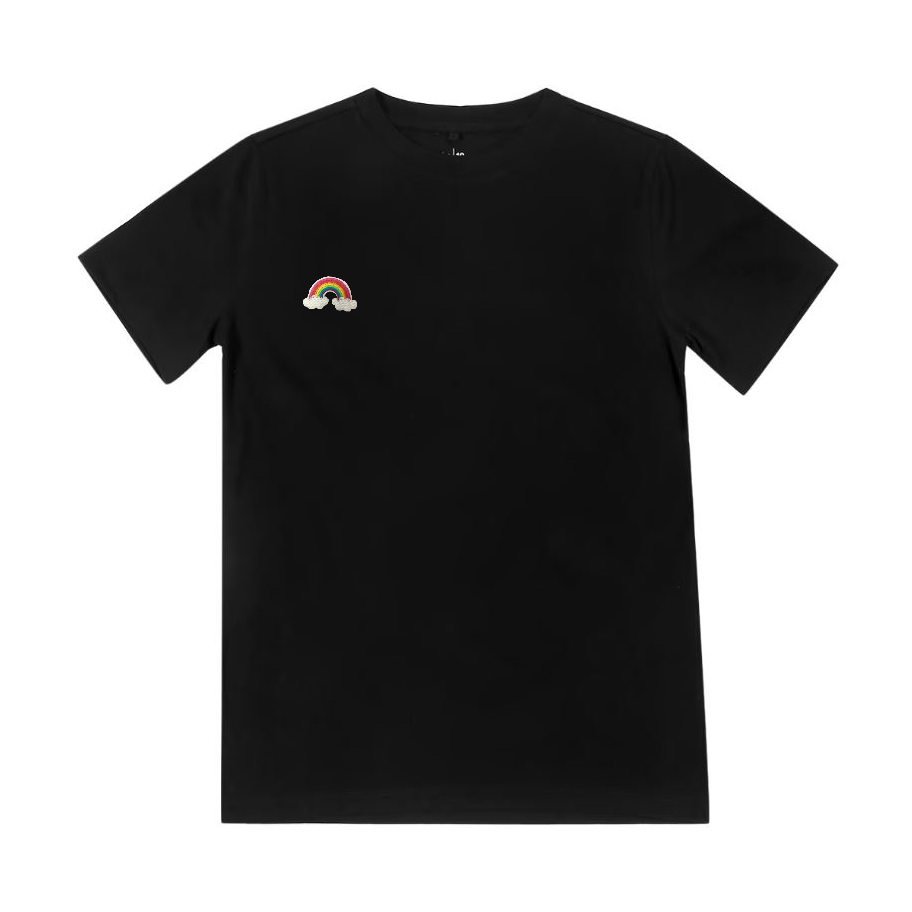Black tee with rainbow patch.png