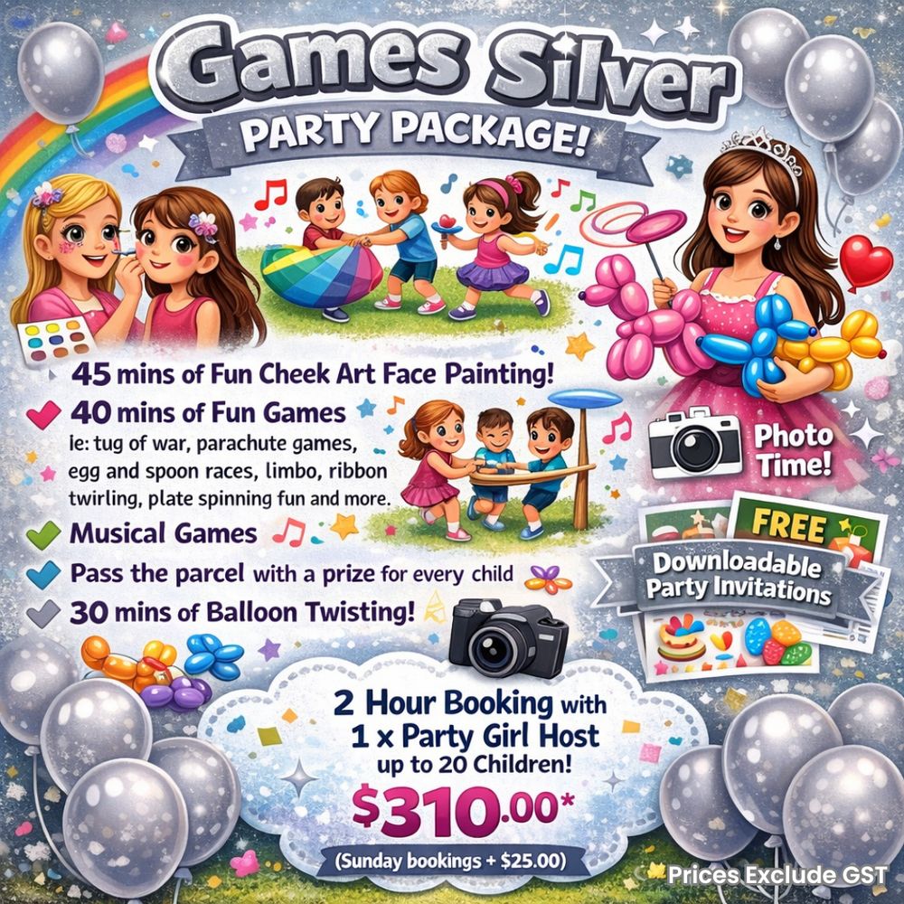 Games Party Packages — The Party Girl World