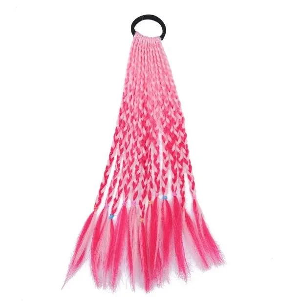 SQ4507110 Pink Braided Kids Ponytail.JPG