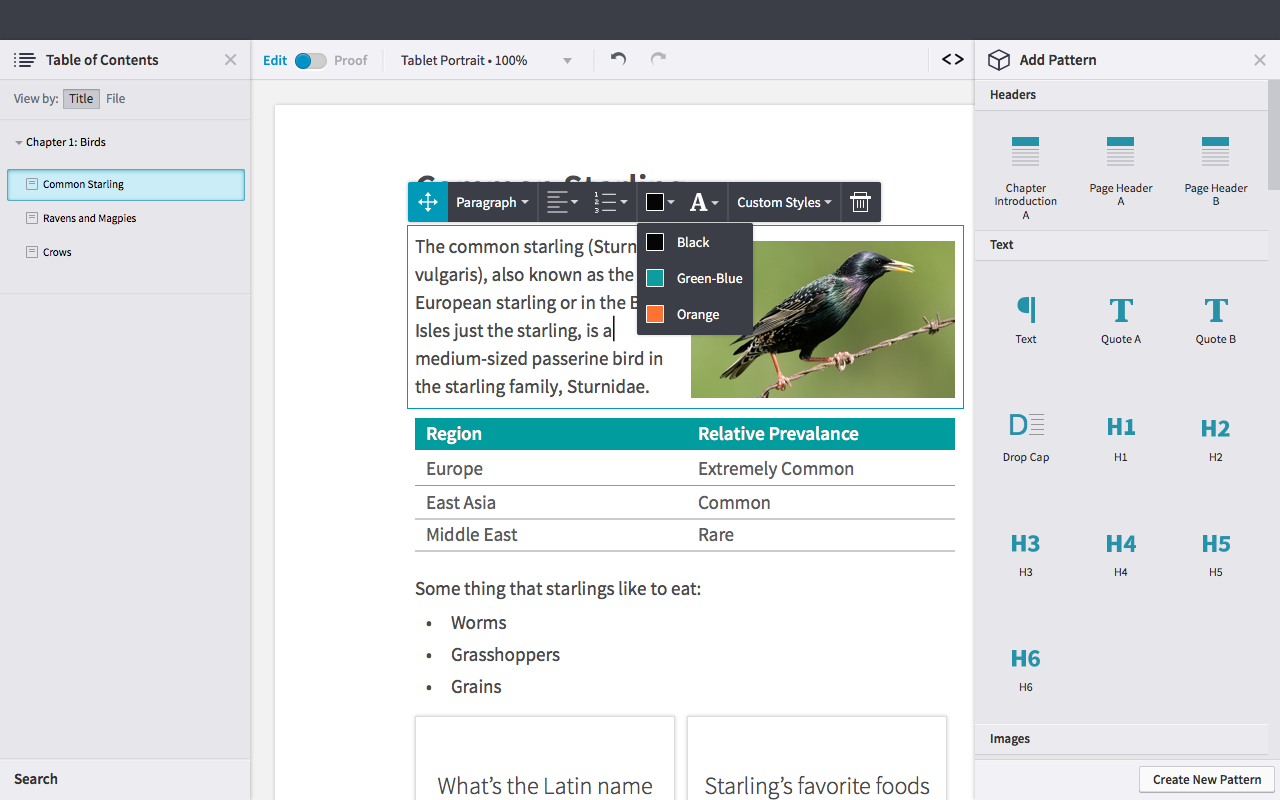 Static shot of the toolbar's colour picking button.
