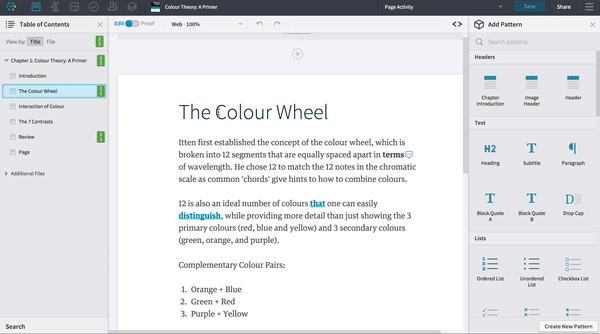 The final inline formatting bar in action