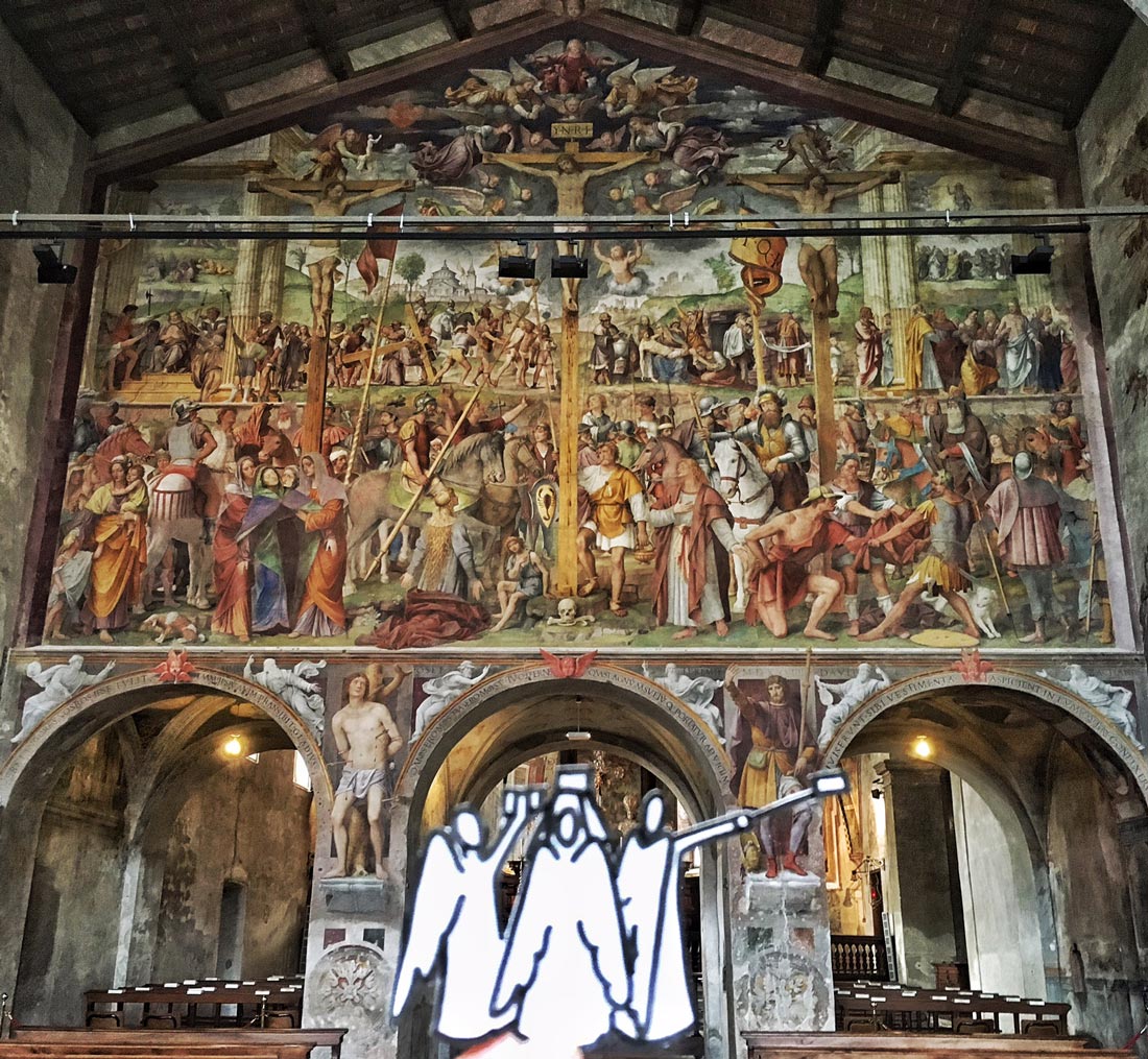 Anche il turismo celestiale si è modernizzato con smartphone e angelselfie ;-)