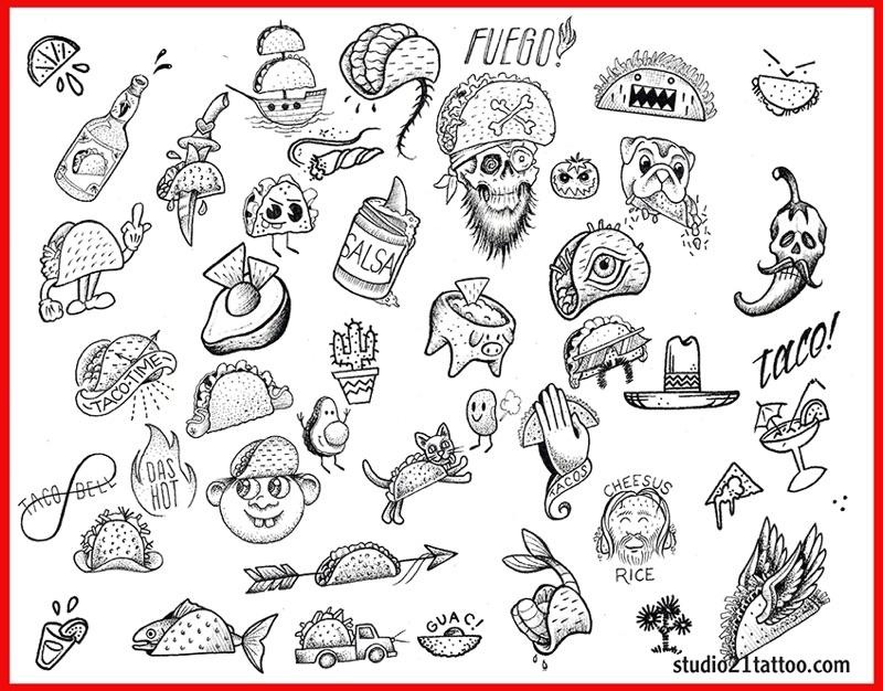 This sheet was done by the whole shop. Austin Spencer, Charlie Spencer, Alan Cervantes, Mike Biggs, Nick Bones, Swarm, Das Frank, Tyson Taumaoe .Aaaand Lauren. 