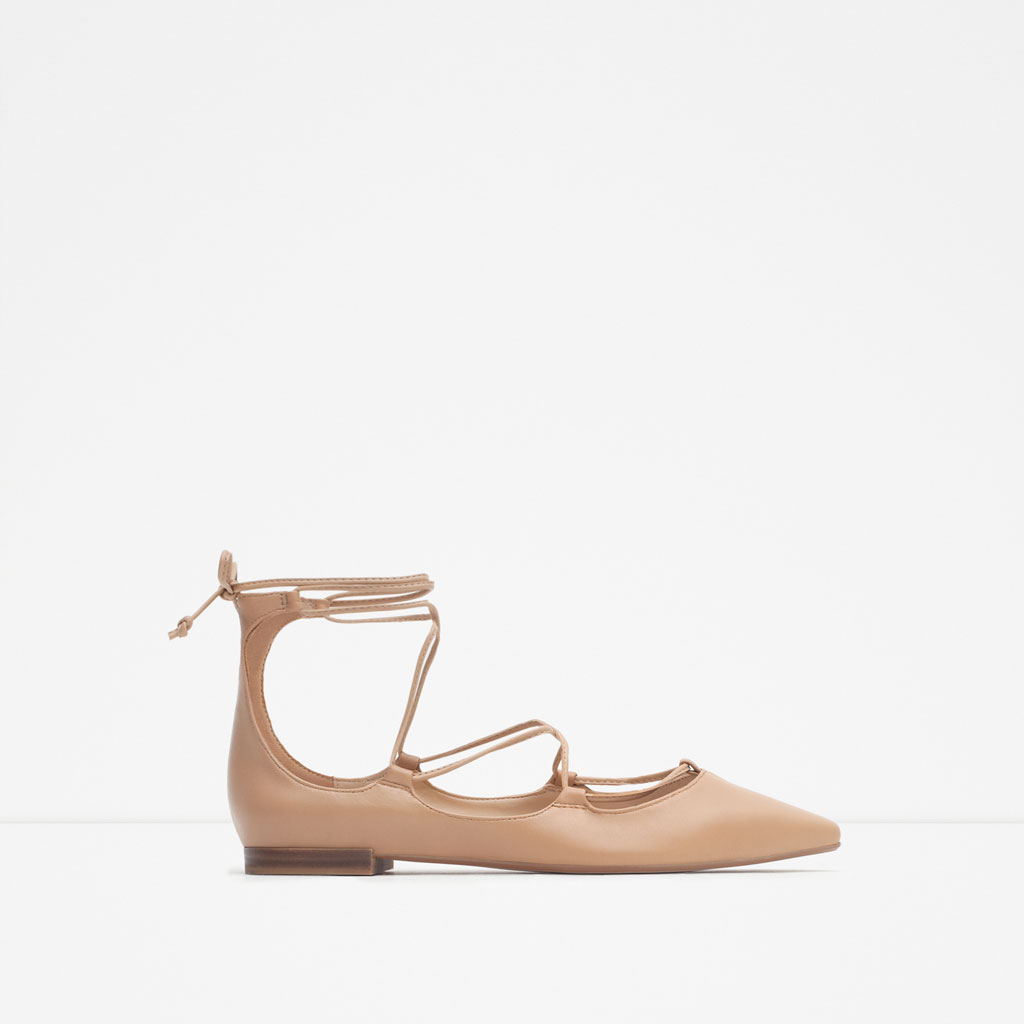 Tie Up Leather Ballerinas €29.99 REF. 6444/001