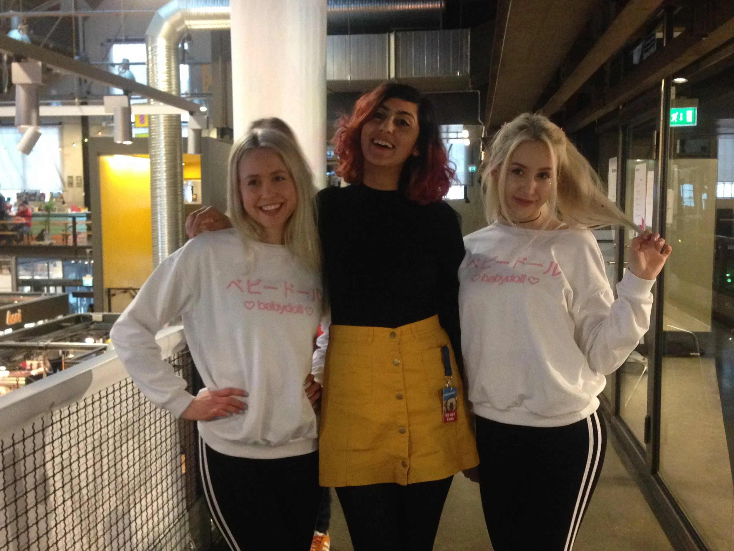 Fra venstre: Maria/Seaweed Girls, Namra Saleem og Rebekka/Seaweed Girls.