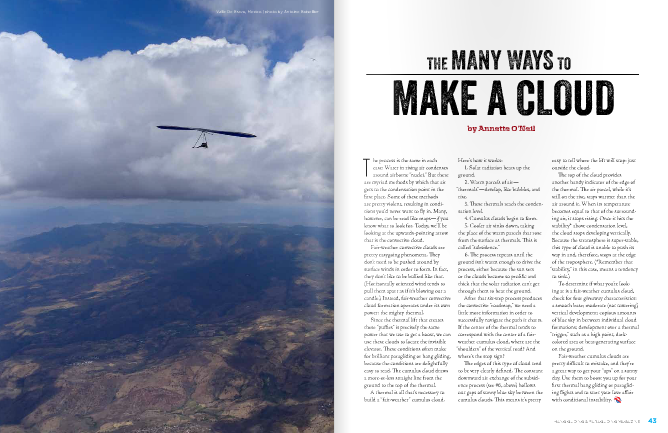 The Many Ways to Make A Cloud