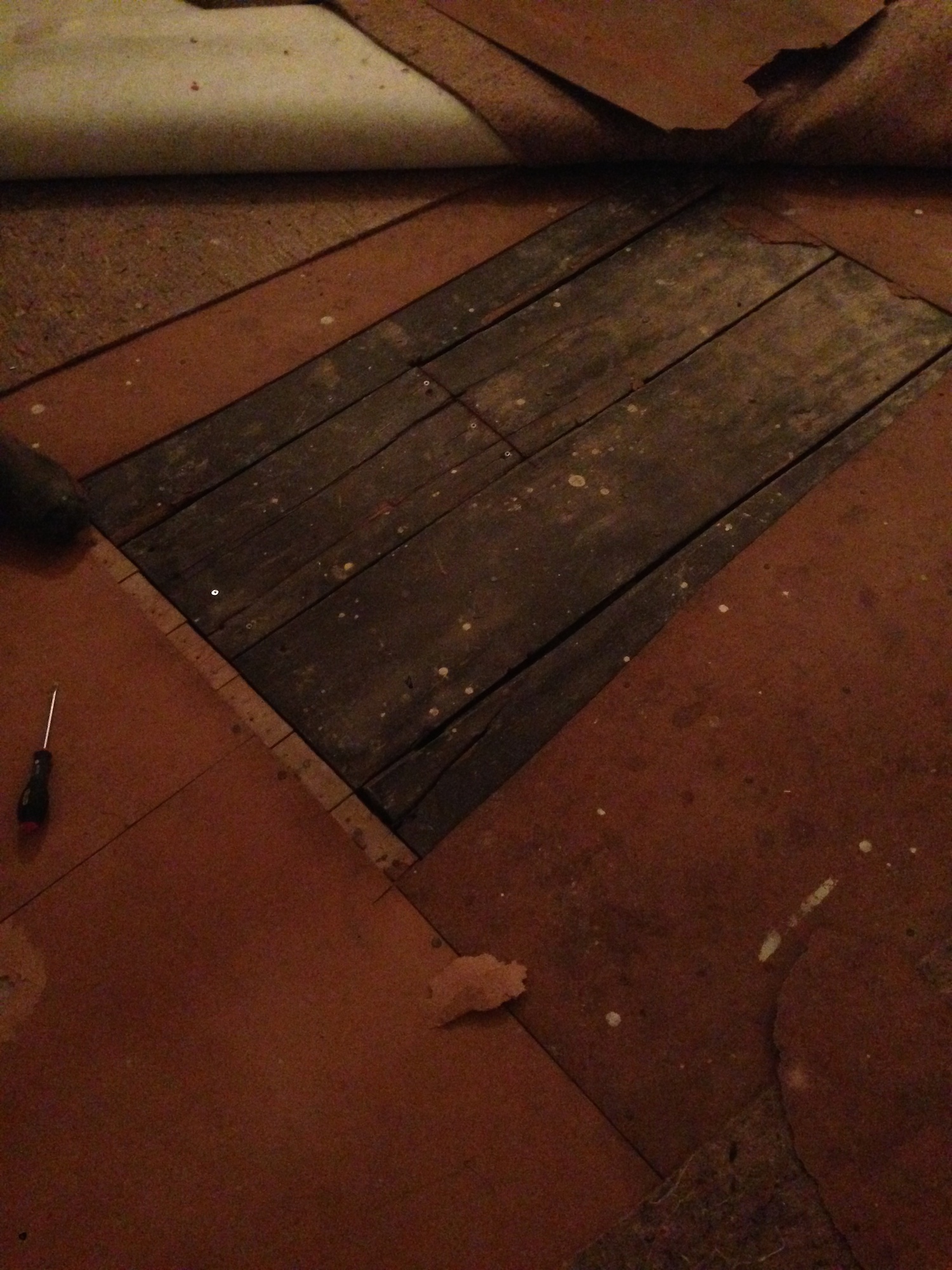  Uncovering the 17th Century oak flooring 