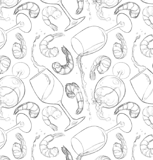 Shrimp and White Wine sketch (inspired by The Beaver Boys of the Tim and Eric Awesome Show…great job)