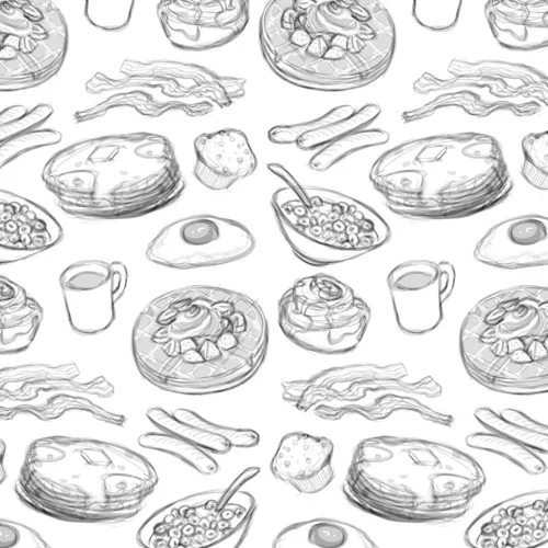 Breakfast sketch
