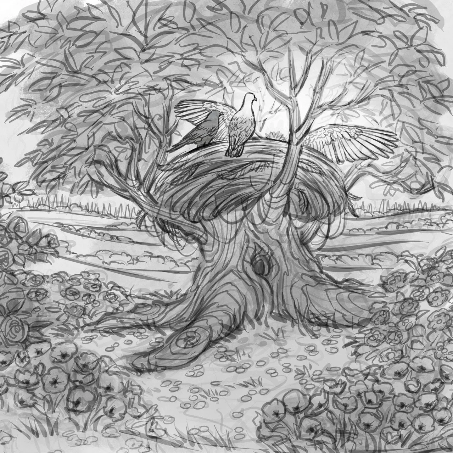 I have teamed up with amazing local author @erikabestrong to illustrate her picture book, &ldquo;The Sky Between: A Story of Differences and Belonging.&rdquo; Here are a few sneak peeks at the sketch phase! 

In addition to working on her writing pro