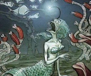 Zora The Deep Sea Dweller Mermaid Art Print — Jessica Warrick