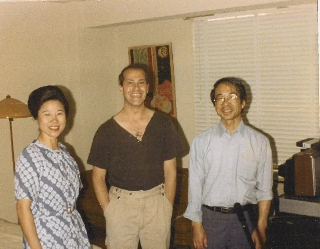 Michael with musicians from the Toho Koto Society recording a score for the BBC