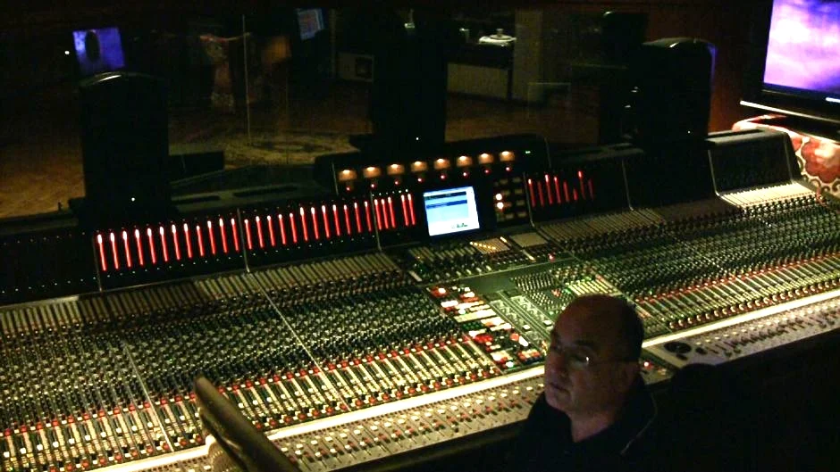 Engineer John Kurlander working on a mix at The Village Recorder, Los Angeles