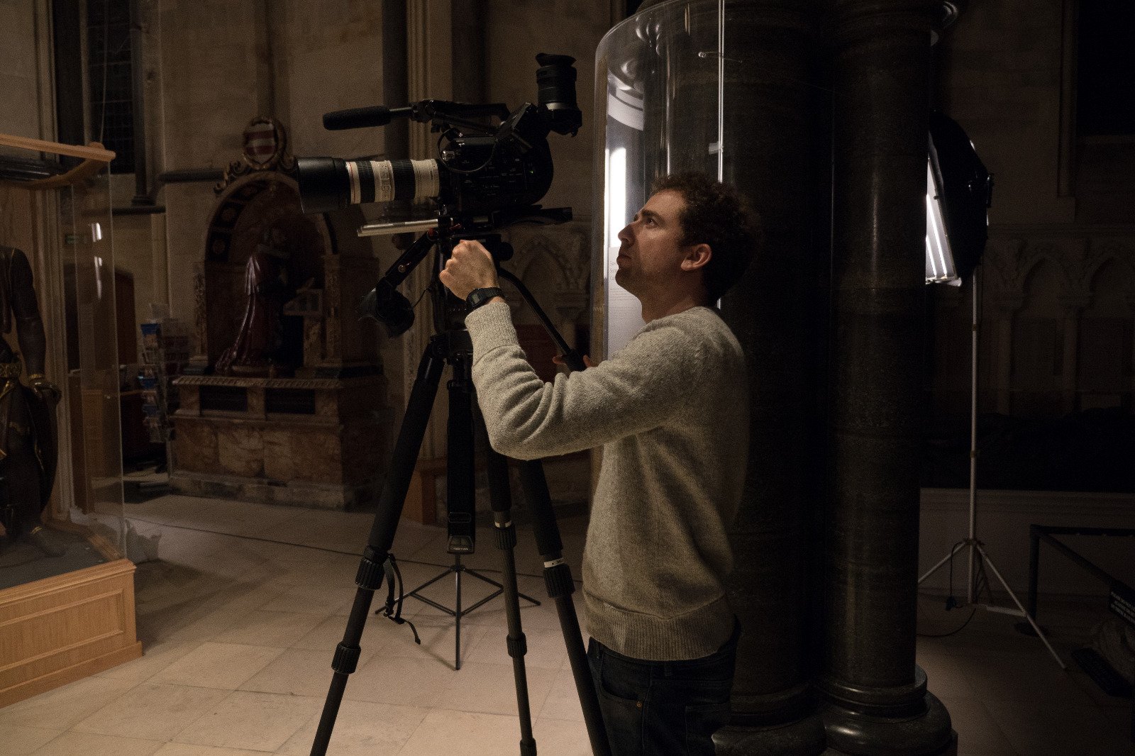At work in Temple Church, London - Photo by Alexander Barnes