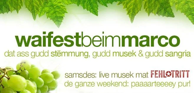  Fehl-Tritt um Maacher Wainfest