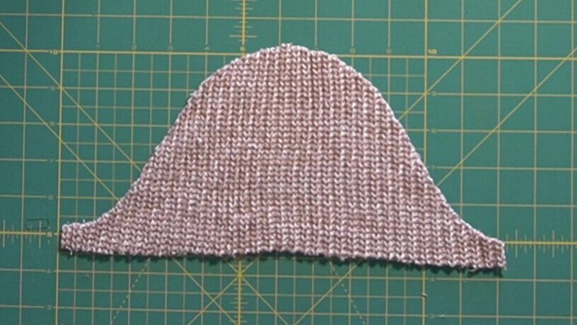  New sleeve cap cut out using the top of the sleeve pattern 