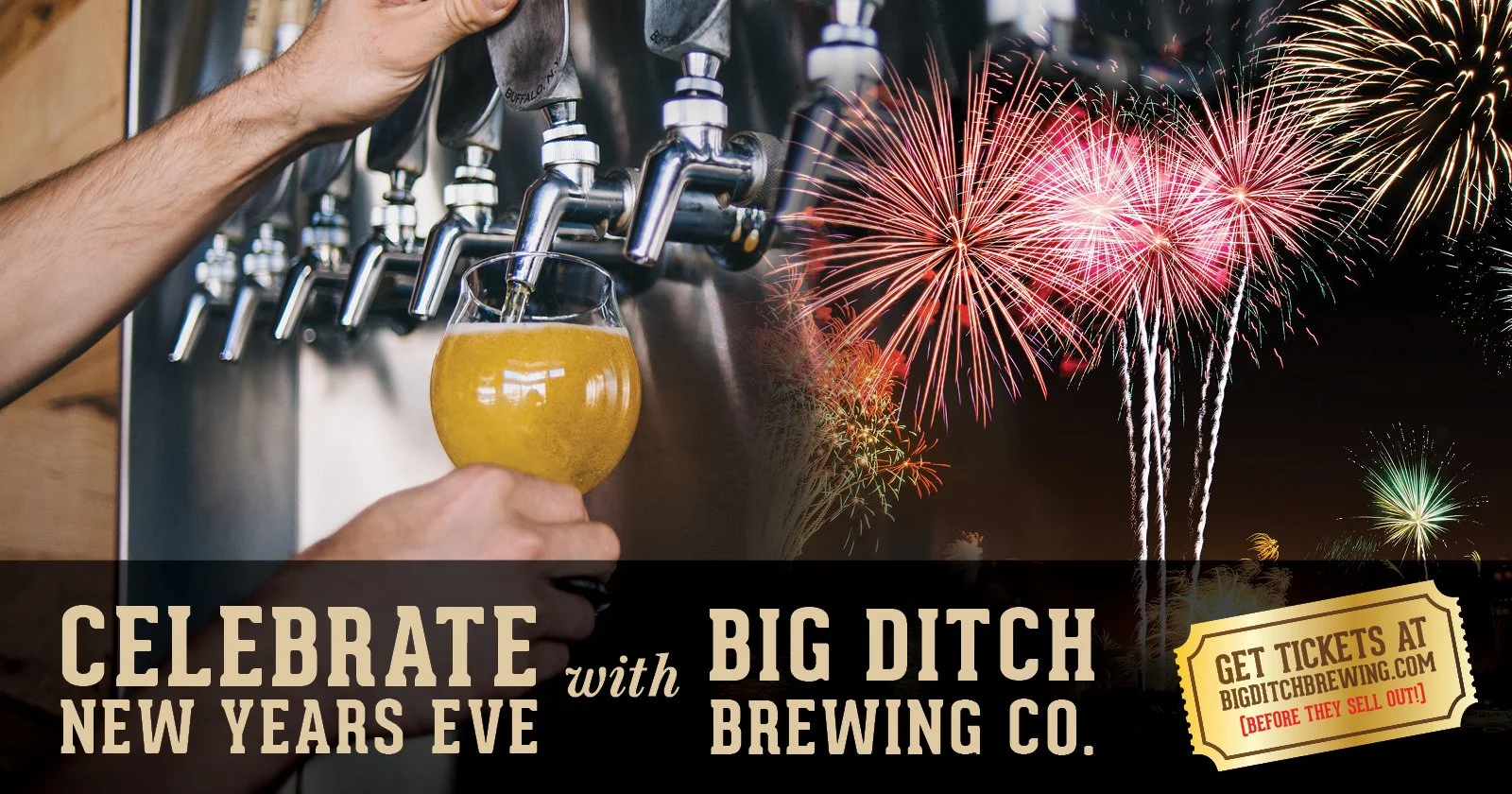 New Year's Eve 2021 at Big Ditch Brewing Company — Big Ditch Brewing